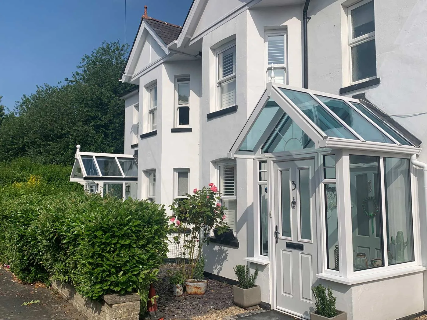uPVC Porch Spraying